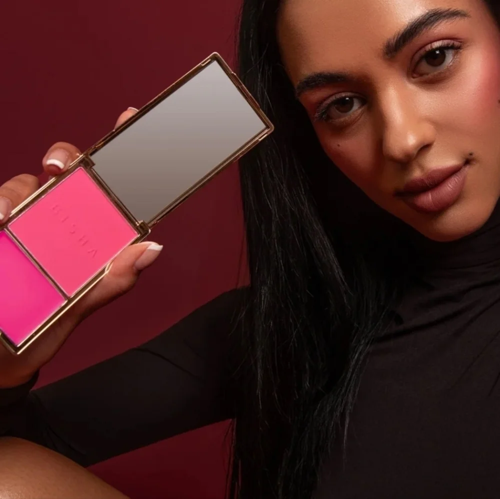 Bisha Essential Duo Blush: Dubai (Bright Pink), NIB